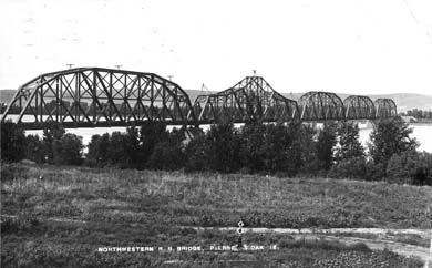 Completed Chicago and Northwestern Bridge